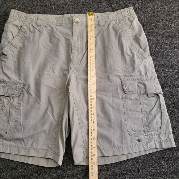 Columbia Men's Large Omni Wick Advanced Evaporation Hiking  Tan Cargo Shorts - Picture 9 of 13